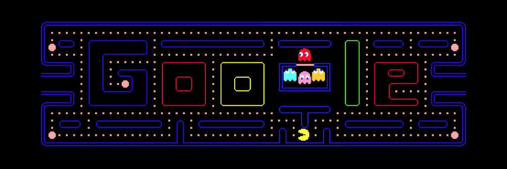 Googles Top 10 Ostereier Pacman auf Google