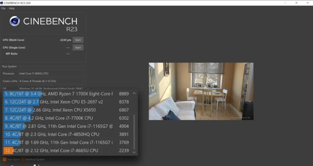 Review: hp elite dragonfly, um eficiente (e custoso) notebook 2-em-1 Dragonfly no cinebench