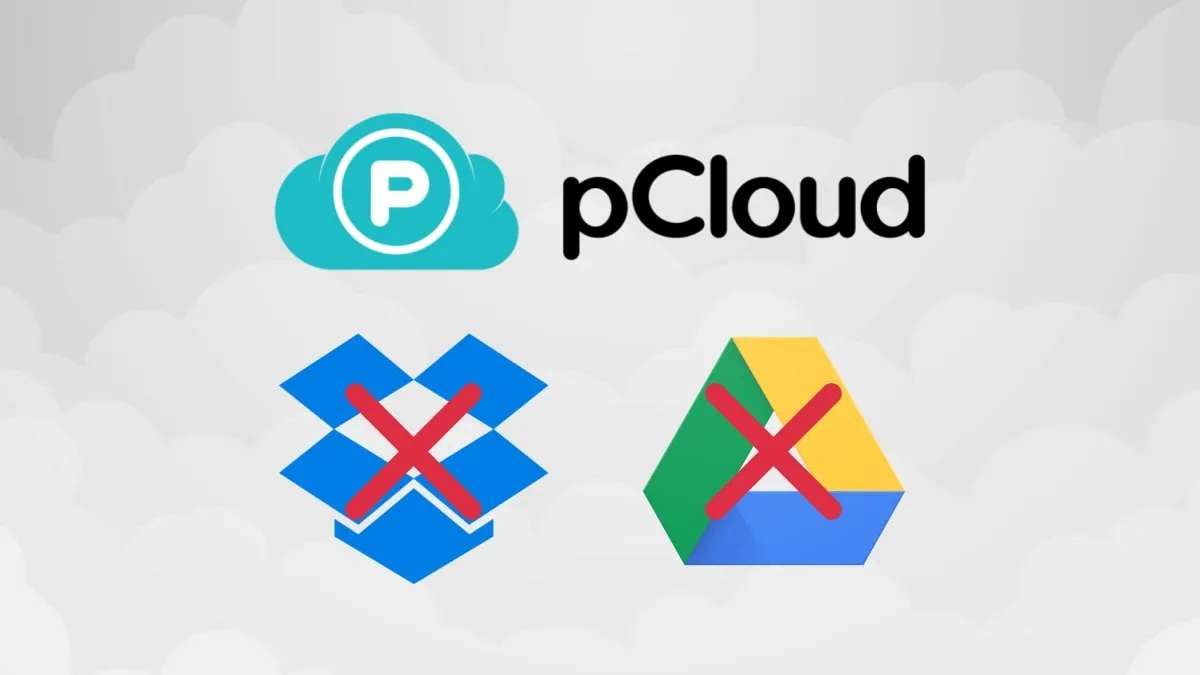 Logo pcloud google drive dropbox