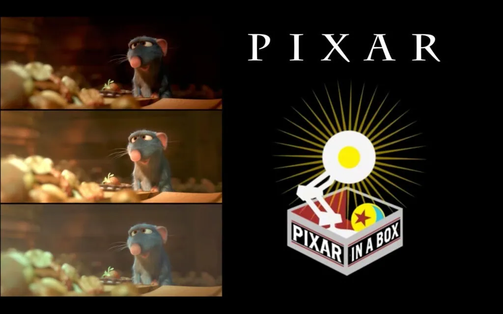 10 cursos online mais legais na khan academy Logo do curso "pixar in a box" com diferentes exemplos de uso de cores e iluminação.