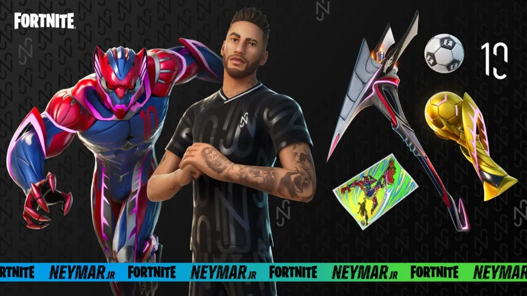 Neymar in Fortnite? Der Spieler kommt morgen, am 27. April, ins Spiel Neymar in Fortnite? Der Spieler kommt morgen, am 27. April, ins Spiel. Neymar jr. Er ist der erste Profisportler, der in Fortnite als Skin auftaucht – und ja, das haben wir auch nicht erwartet