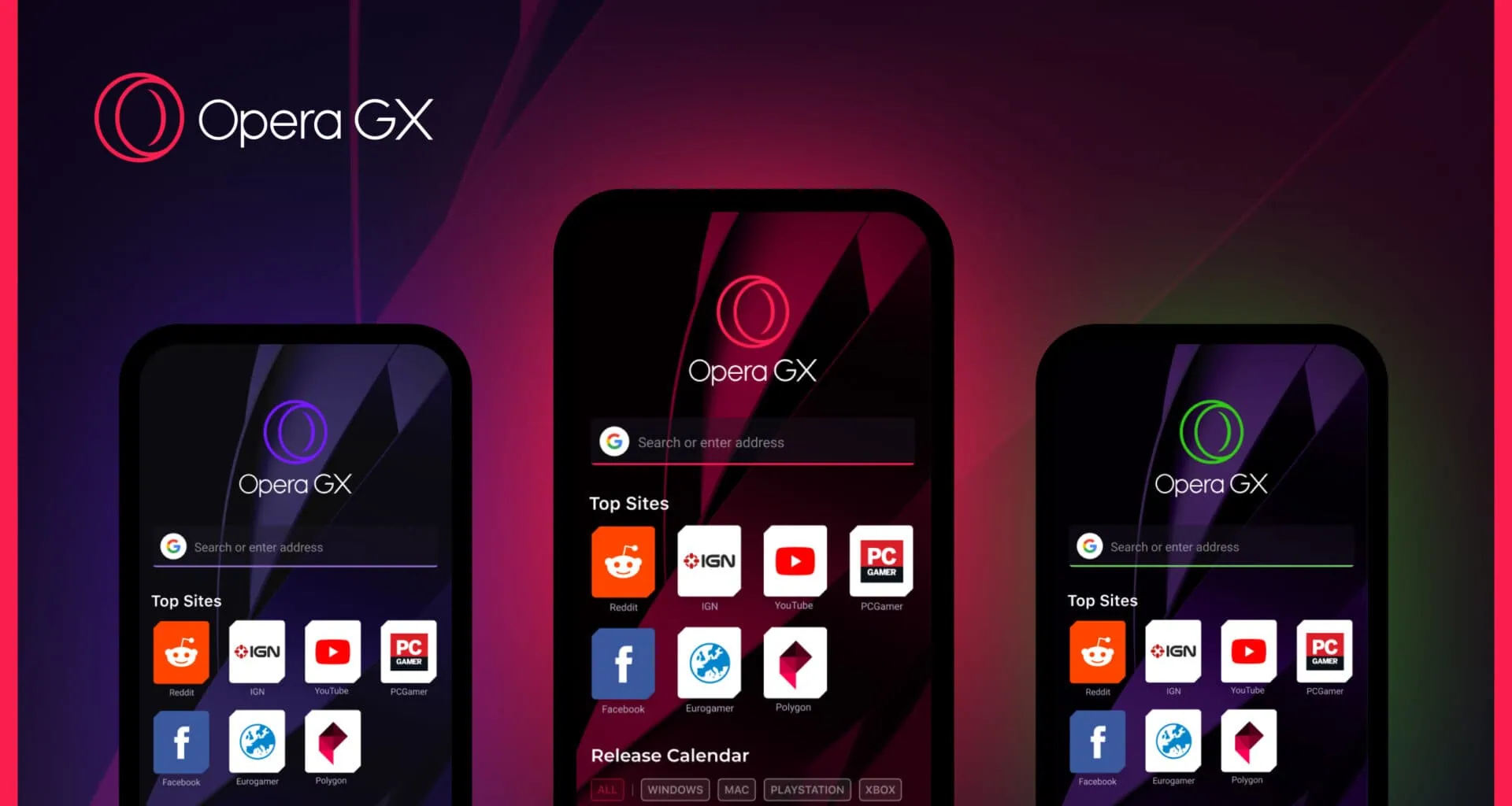 Opera gx mobile - imagem do release da empresa