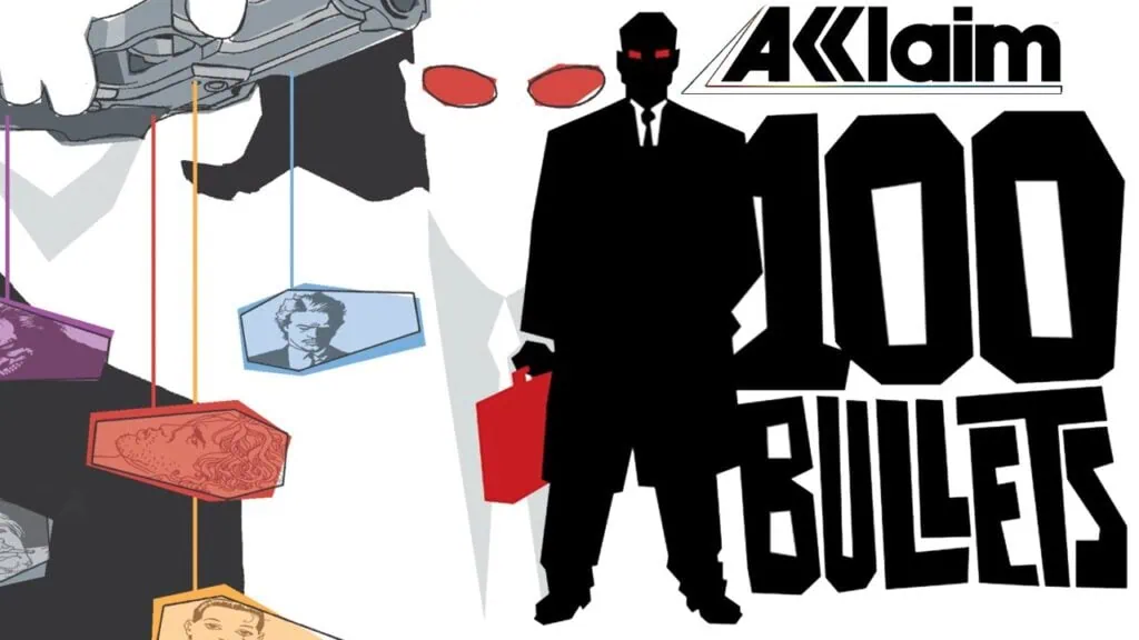 10 jogos da e3 que nunca foram lançados 100 bullets estava pronto para ser lançado quando a acclaim faliu. Posteriormente, a d3publishing adquiriu os direitos para fazer um game baseado no quadrinho, mas devido a uma série de problemas, ele acabou sendo cancelado.