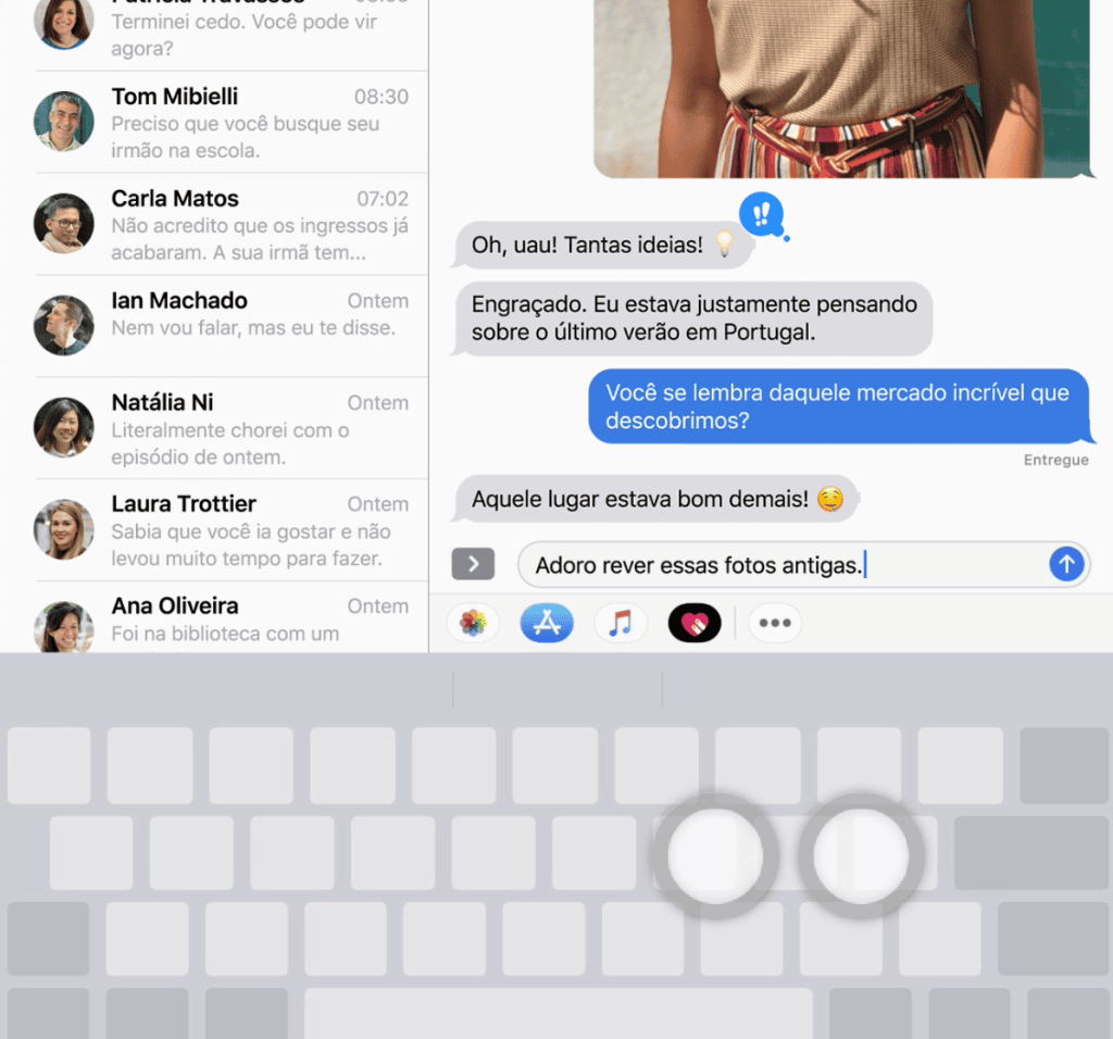 10 dicas e truques do ipad para aproveitar ao máximo Trackpad digital. Fonte: apple
dicas e truques do ipad