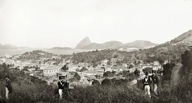 17 sitios de imágenes del pasado para recordar la historia Panorama de la ciudad de río de janeiro registrado en 1885 - colección del instituto moreira salles