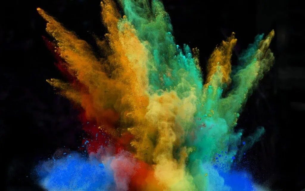 Os 15 melhores temas para windows 10 Usando pouco mais do que pigmentos em pó e fumaça, essas fotografias brilhantes vão dar um pouco de cor ao seu dia. Este tema de 15 imagens para windows é gratuito.