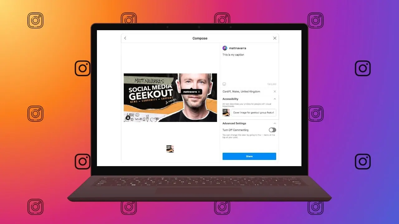 Como postar fotos no instagram pelo pc