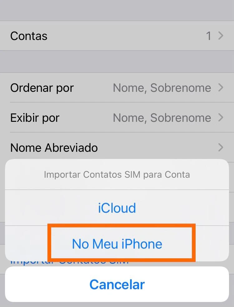 Como transferir contatos do chip sim para o iphone Salvar contatos do chip no iphone