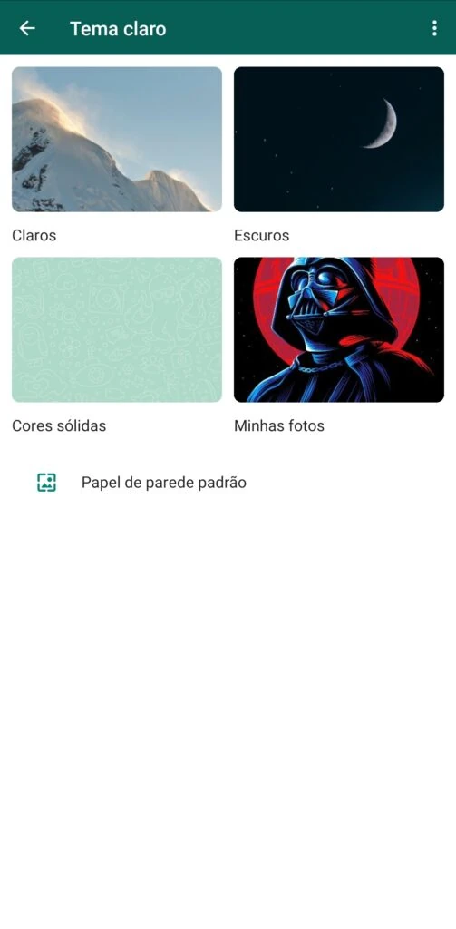 Whatsapp: 15 dicas e truques para usar melhor o app Papel de parede, uma das dicas e truques do whatsapp
