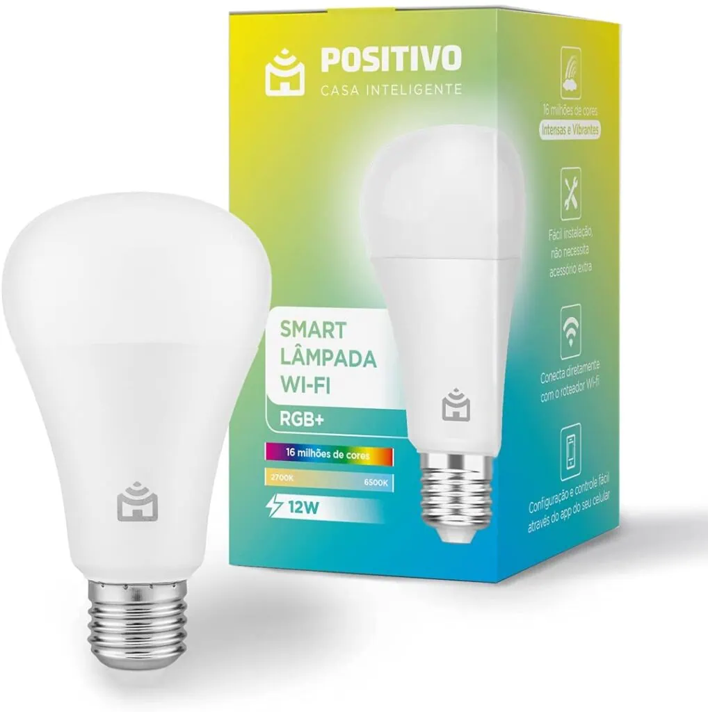 Como montar a casa conectada com alexa Lâmpada positivo casa conectada com alexa