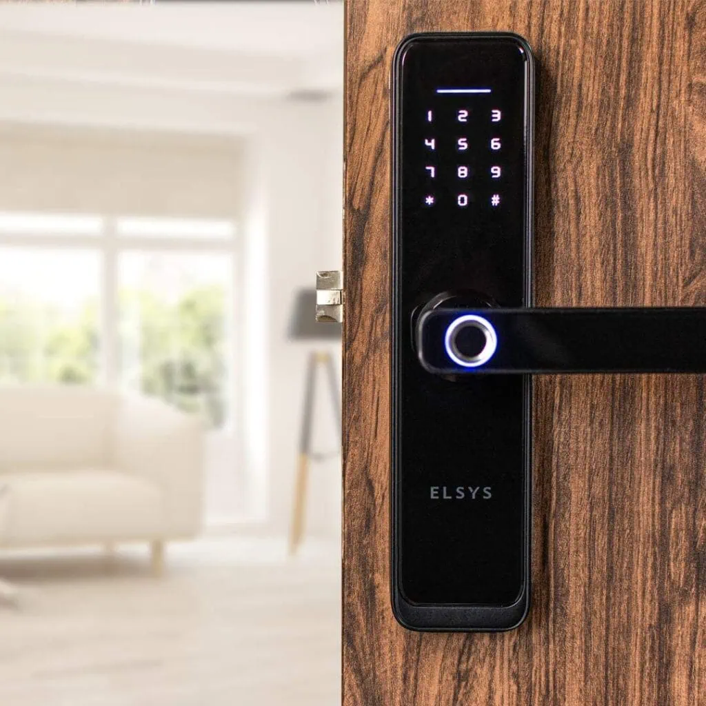 Como montar a casa conectada com alexa Fechadura digital com biometria elsys