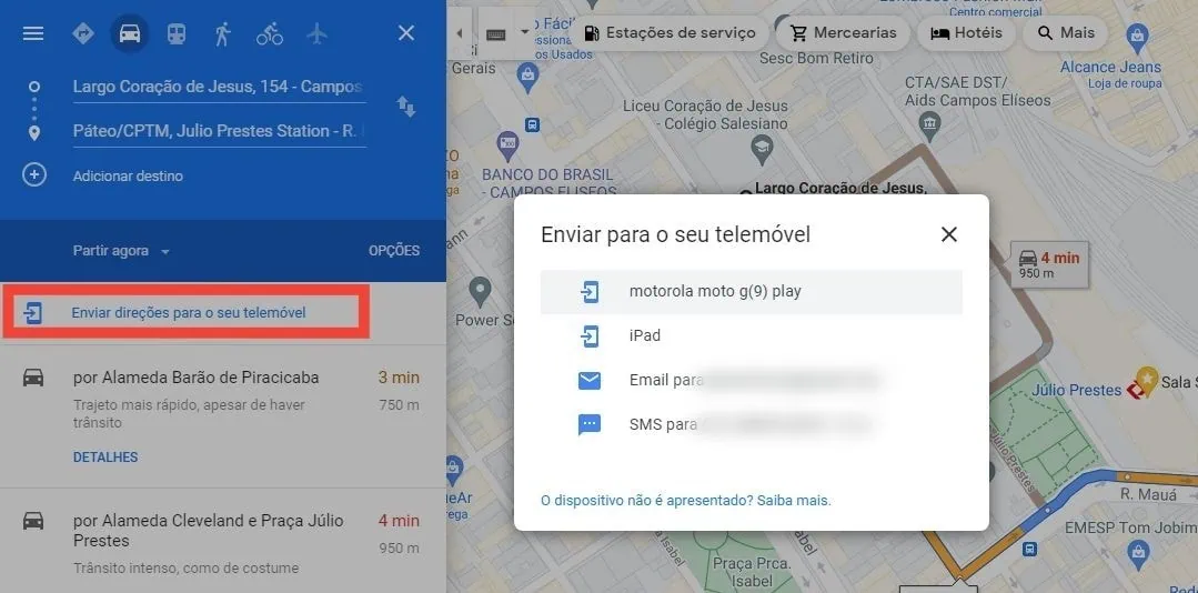30 dicas do google maps: planeje viagens, meça distâncias e mais Envie rotas para o celular - dicas e truques para o google maps