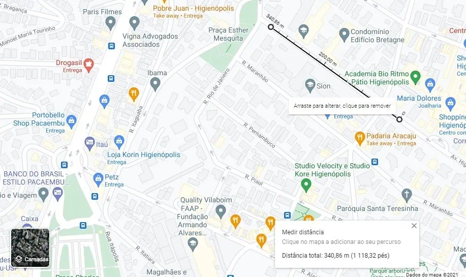 30 dicas do google maps: planeje viagens, meça distâncias e mais Meça distâncias - dicas e truques para o google maps