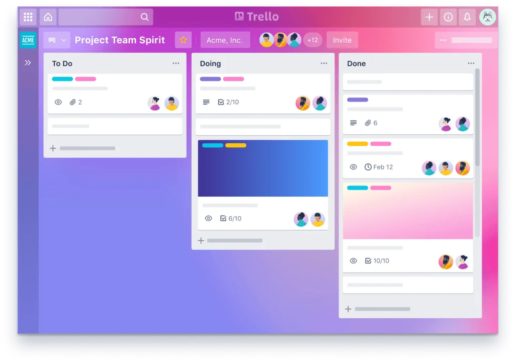 14 aplicativos de home office para alavancar a produtividade Por meio de cartões, o trello organiza projetos e tarefas, facilitando o trabalho em equipe