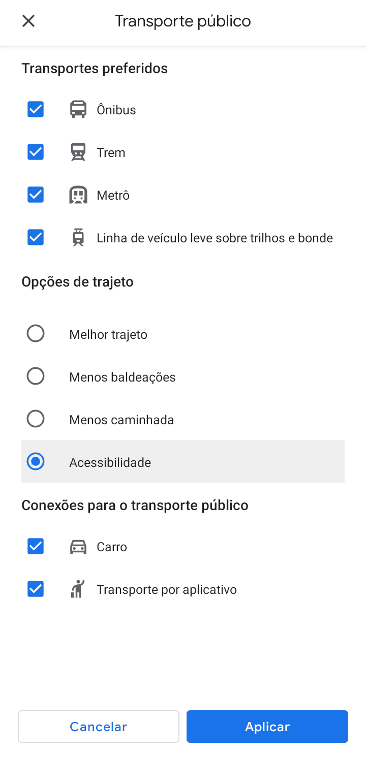 30 dicas do google maps: planeje viagens, meça distâncias e mais Use rotas com transporte público acessível - dicas e truques para o google maps