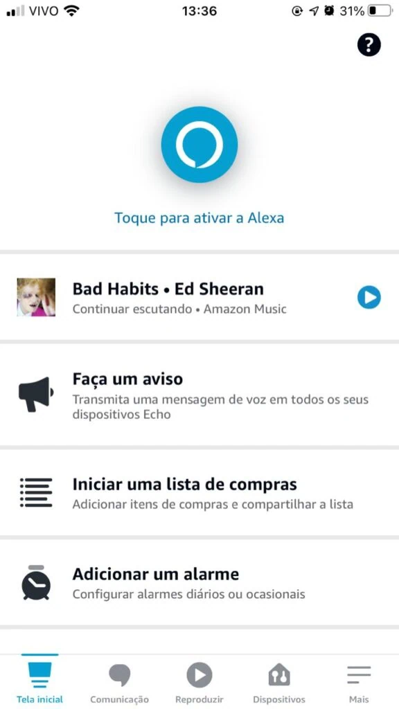 Review: amazon echo show 5 une tela e som para cuidar da sua rotina Interface da tela de personalização no app amazon alexa