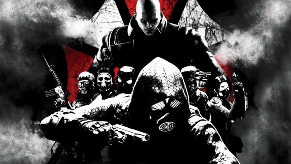 Um mapa sobre os spin-offs de resident evil