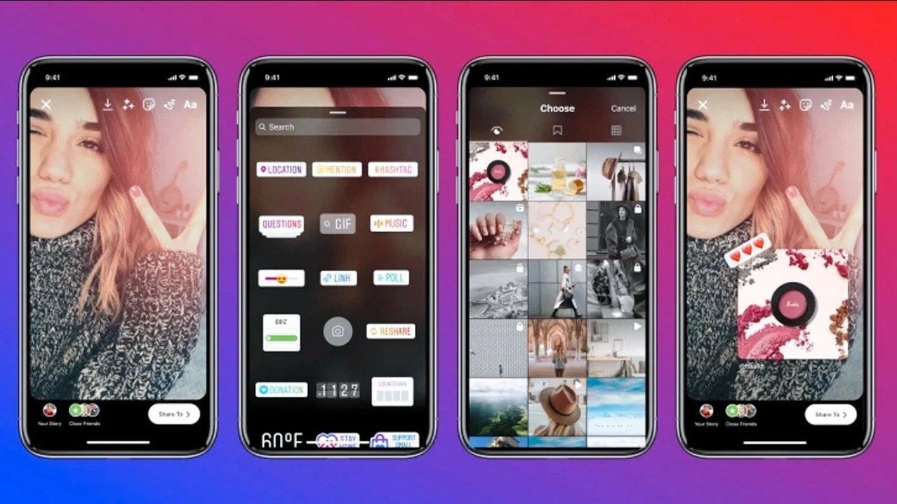Instagram testa novo recurso de recompartilhamento nos stories