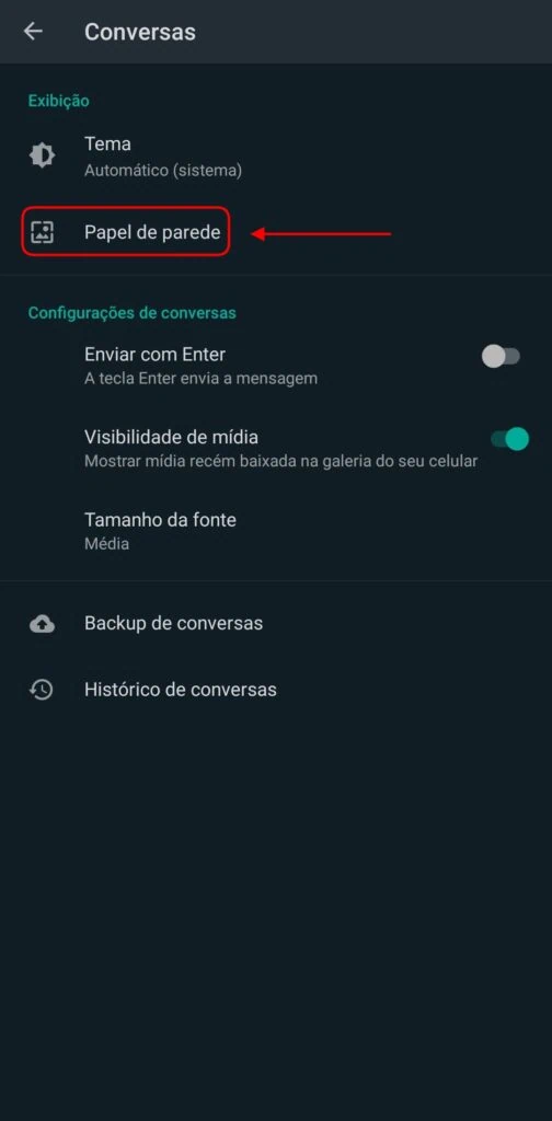 Whatsapp: 15 dicas e truques para usar melhor o app Papel de parede, uma das dicas e truques do whatsapp