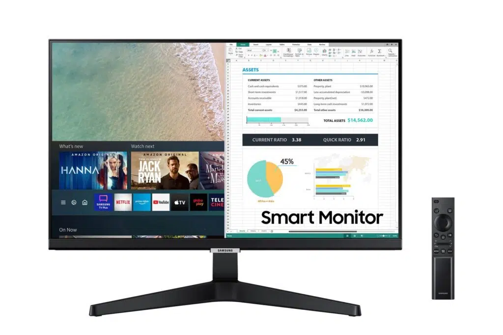 Review: samsung m5 é o monitor inteligente que você não sabia que precisava Smart monitor samsung m5 mockup
