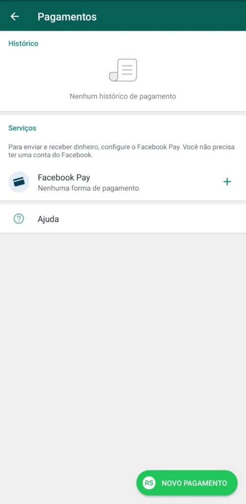 Whatsapp: 15 dicas e truques para usar melhor o app Cadastrando o facebook pay para ativar whatsapp pay