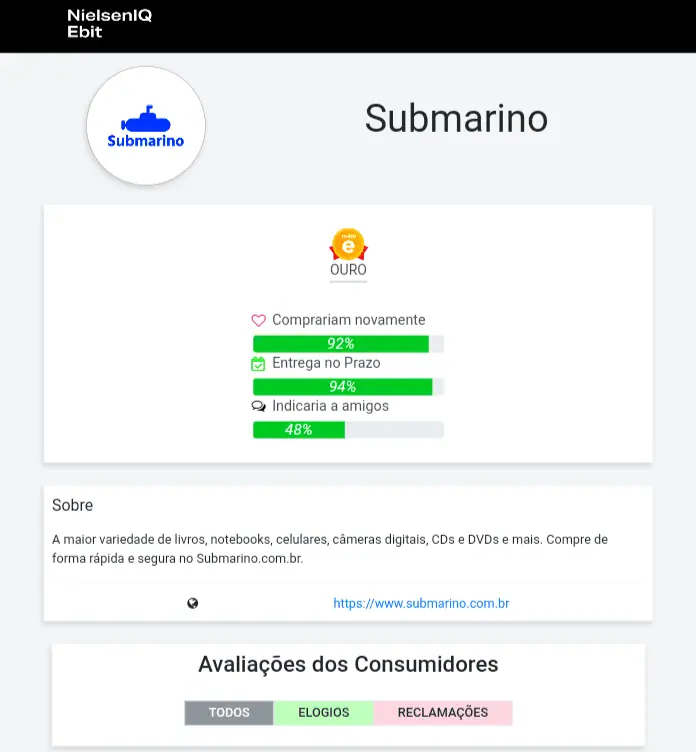Submarino é confiável? Veja como comprar com segurança Página do submarino no ebit submarino é confiável