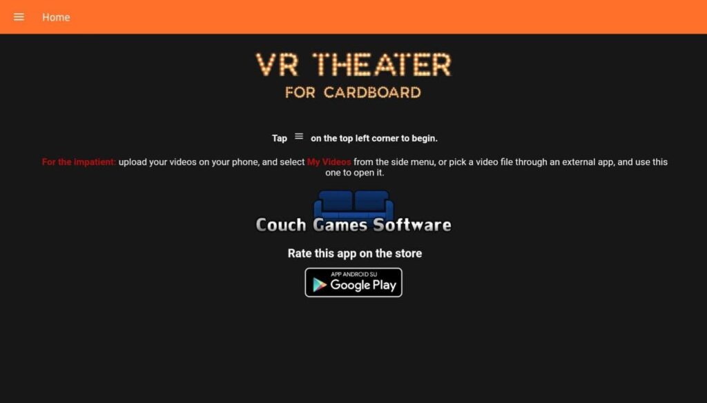 Assista seus filmes e vídeos em realidade virtual com o vr theater