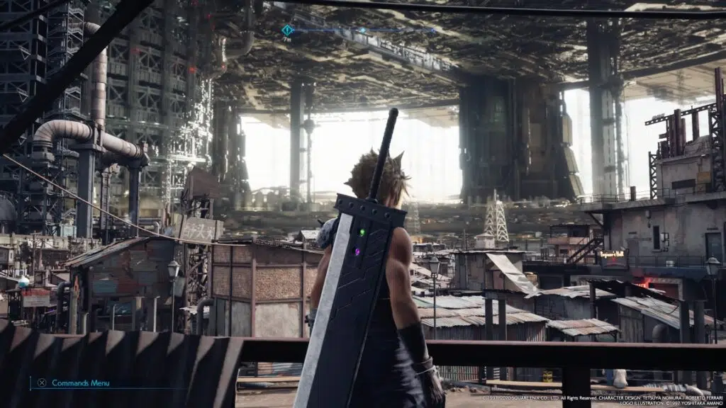 Vale a pena comprar um ps4 em 2021? Print da tela de final fantasy vii remake.