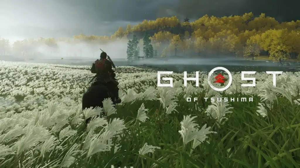 Vale a pena comprar um ps4 em 2021? Jim sakai, montado em seu cavalo, cavalga sobre um campo florido.