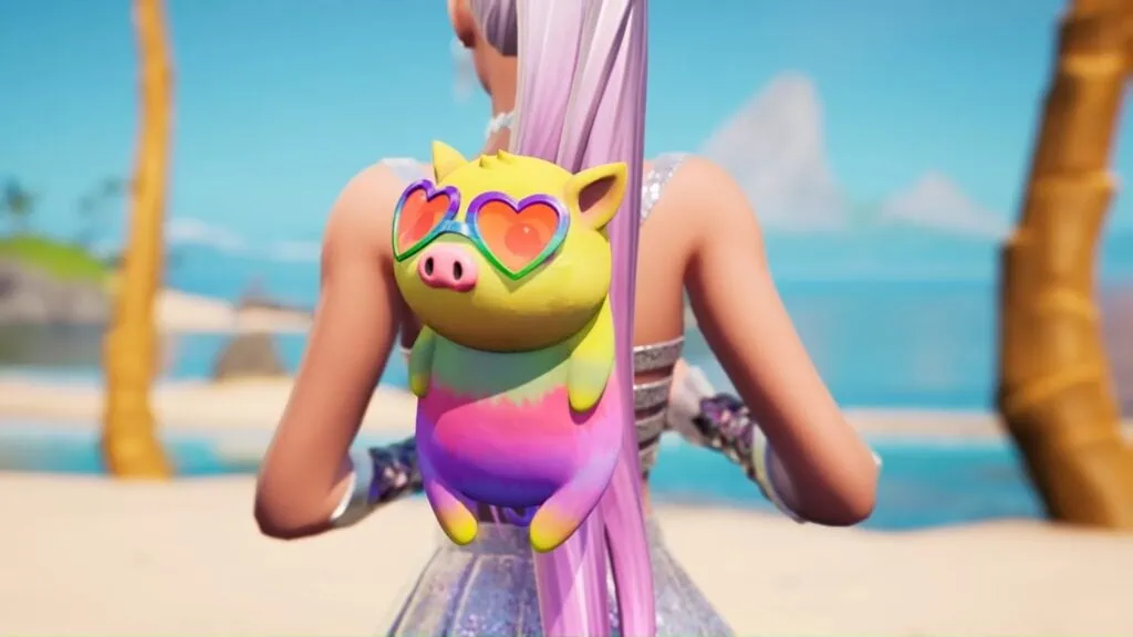 Ariana grande no fortnite | showmetech trio Piggy smalz, o porquinho de estimação e animal de conforto da ariana grande, também figura no jogo - como uma colorida mochila