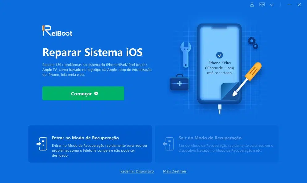 Reiboot: como reparar o sistema ios e erros do iphone Reiboot - como reparar o sistema ios. Passo a passo