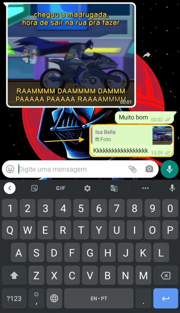 Whatsapp: 15 dicas e truques para usar melhor o app Respondendo diretamente a uma mensagem no whatsapp