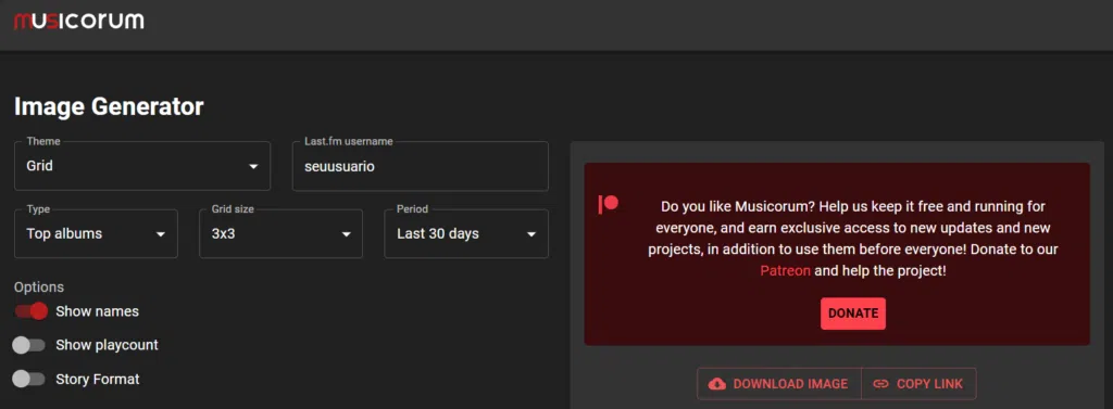 Last fm: saiba como usar e rastrear o que você escuta Tela inicial do site musicorum