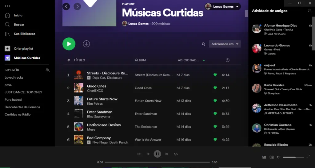 Qual é o melhor streaming de música em 2021? Spotify músicas curtidas