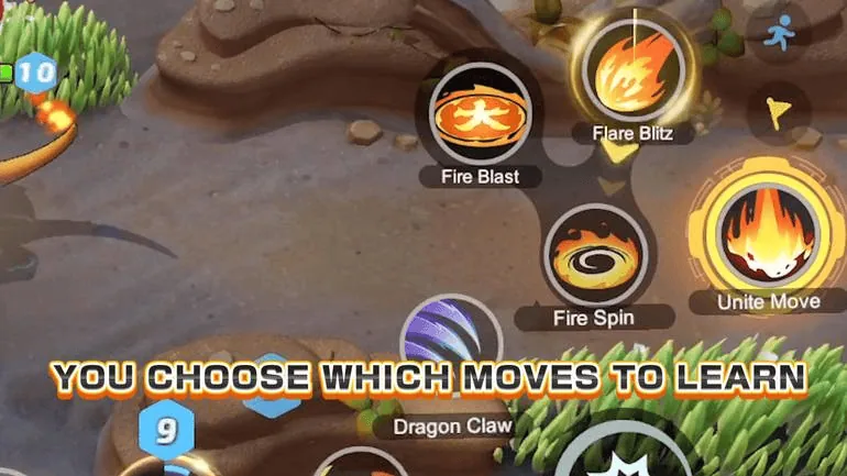 Tutorial: como jogar pokémon unite e ser o melhor treinador! Na legenda: "escolha qual a melhor habilidade para aprender"