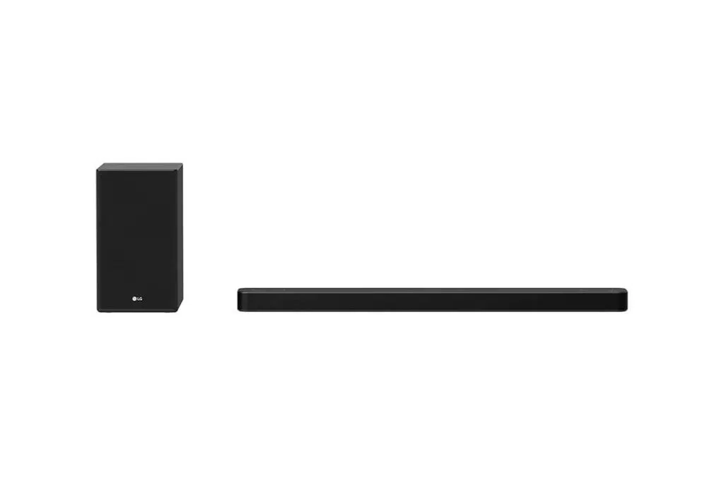 Lg lança soundbars sp8a e sp9a com inteligência artificial e design sustentável Soundbar da lg sp8a
