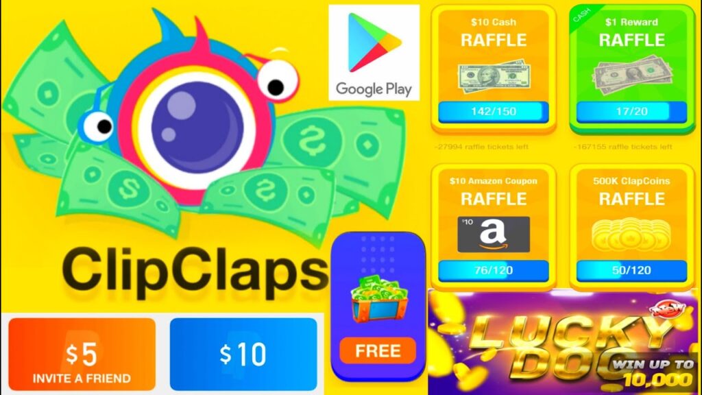 Exemplo de prêmios entregue pelo clipclap