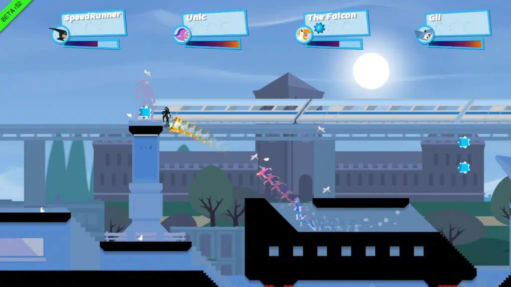 Çocuklarınızla oynayabileceğiniz en iyi oyunlar Speedrunners'ın tanıtım görseli