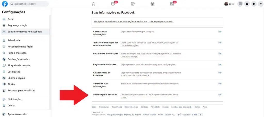 Como desativar o facebook temporariamente Como desativar o facebook temporariamente