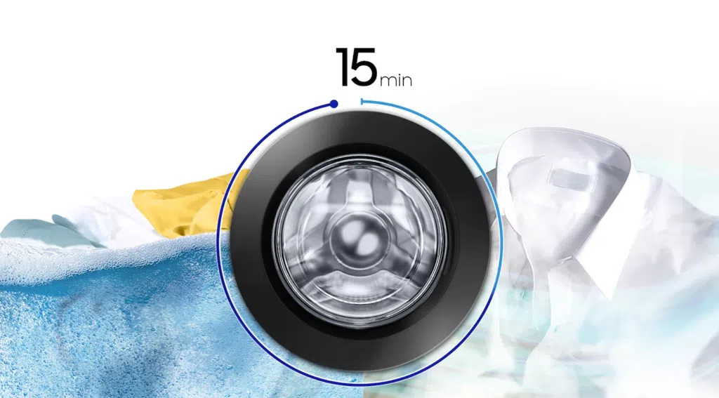 La nuova lavatrice Samsung ww4000 si innova con ciclo veloce di 15 minuti La nuova lavatrice Samsung ww4000 si innova con un ciclo rapido di 15 minuti. Portando le funzionalità della linea di lavatrici e asciugatrici dell'azienda, la lavatrice Samsung si connette al tuo telefono cellulare per la risoluzione dei problemi.