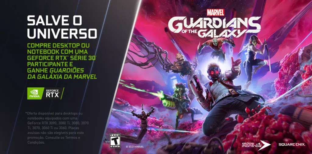 Nvidia promotion: buy a pc with rtx board and get marvel's guardians of the galaxy Nvidia promotion: buy a pc with rtx board and get marvel's guardians of the galaxy