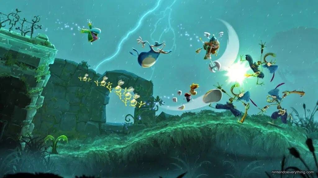 Çocuklarınızla oynayabileceğiniz en iyi oyunlar Rayman Legends'ın abartısını ve güzel animasyonlarını gösteren görsel: Çocuklarınızla oynayabileceğiniz oyunlar için harika bir aday