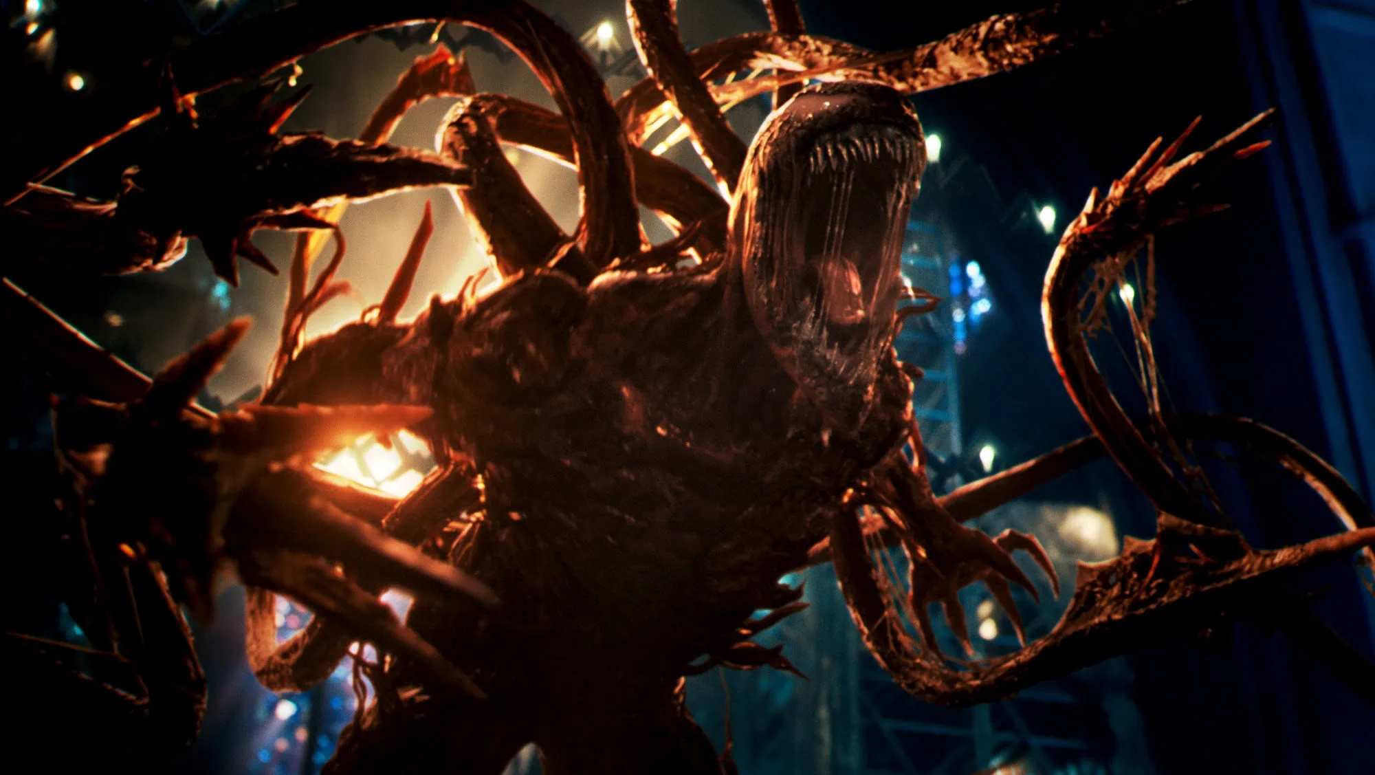 Crítica: venom - tempo de carnificina Carnificina representado em cena de venom: tempo de carnificina