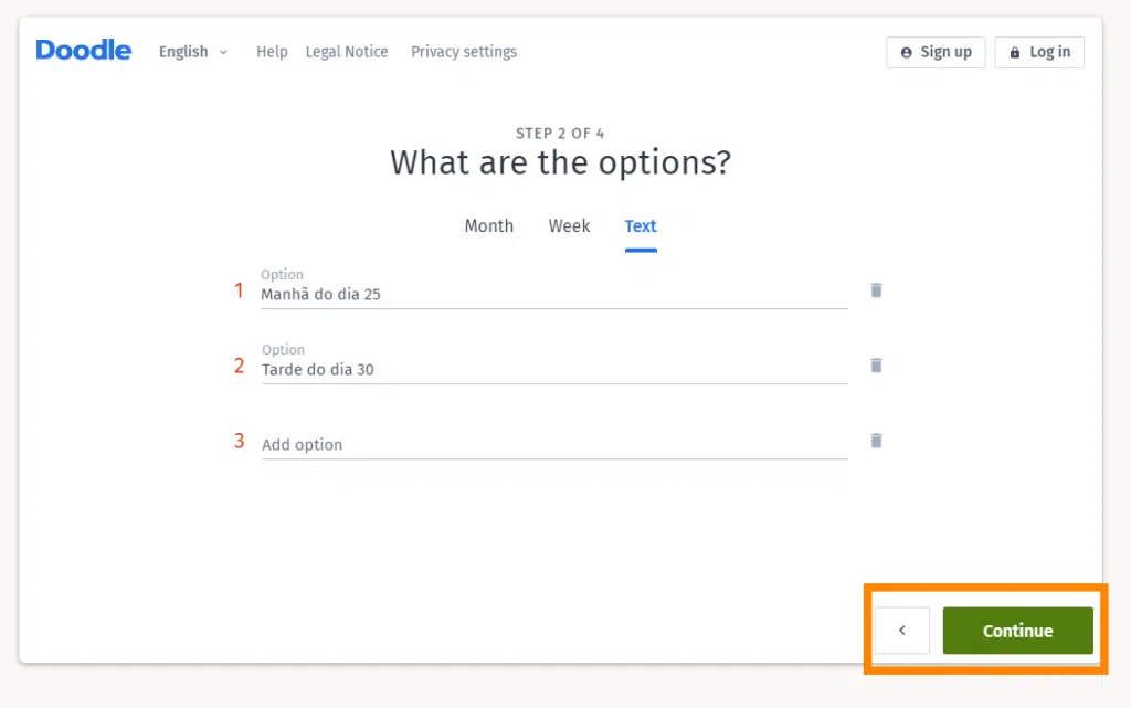 Como votar em datas de festas, reuniões e eventos com o doodle Passo 13 — como organizar um evento no doodle?