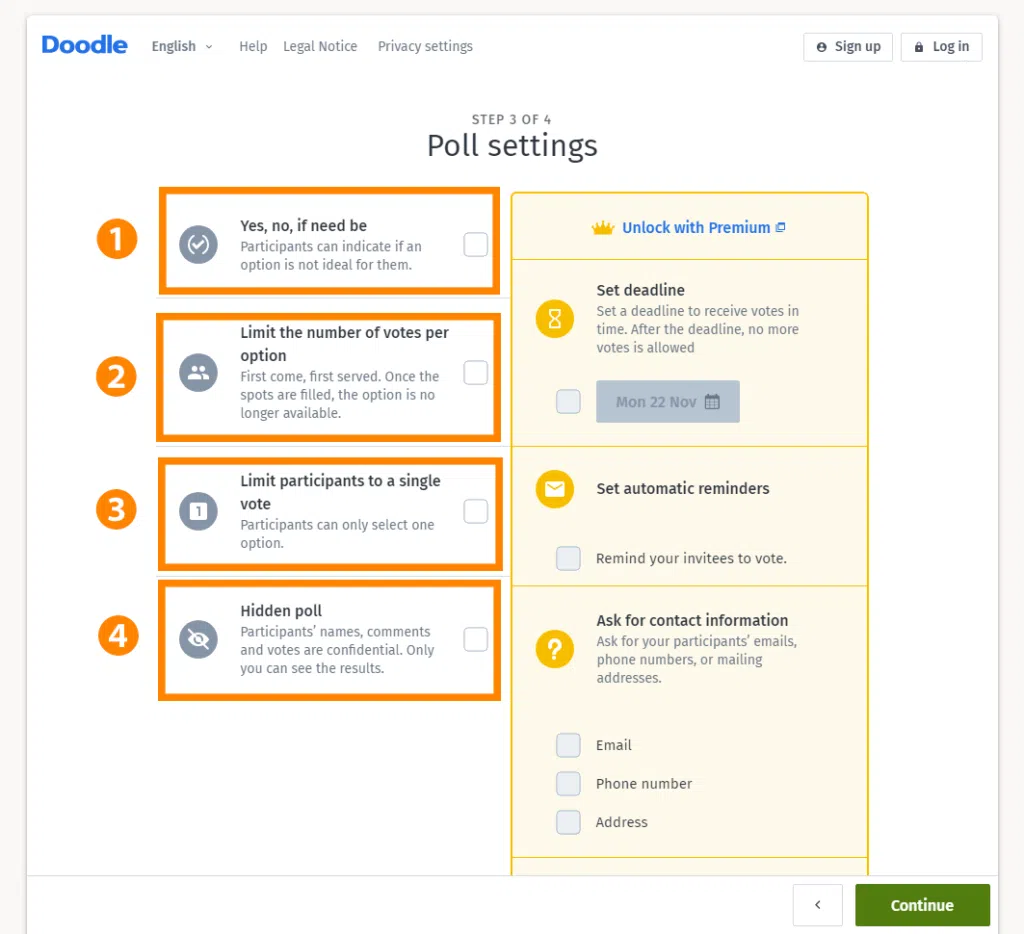 Como votar em datas de festas, reuniões e eventos com o doodle Passo 14 — como organizar um evento no doodle?