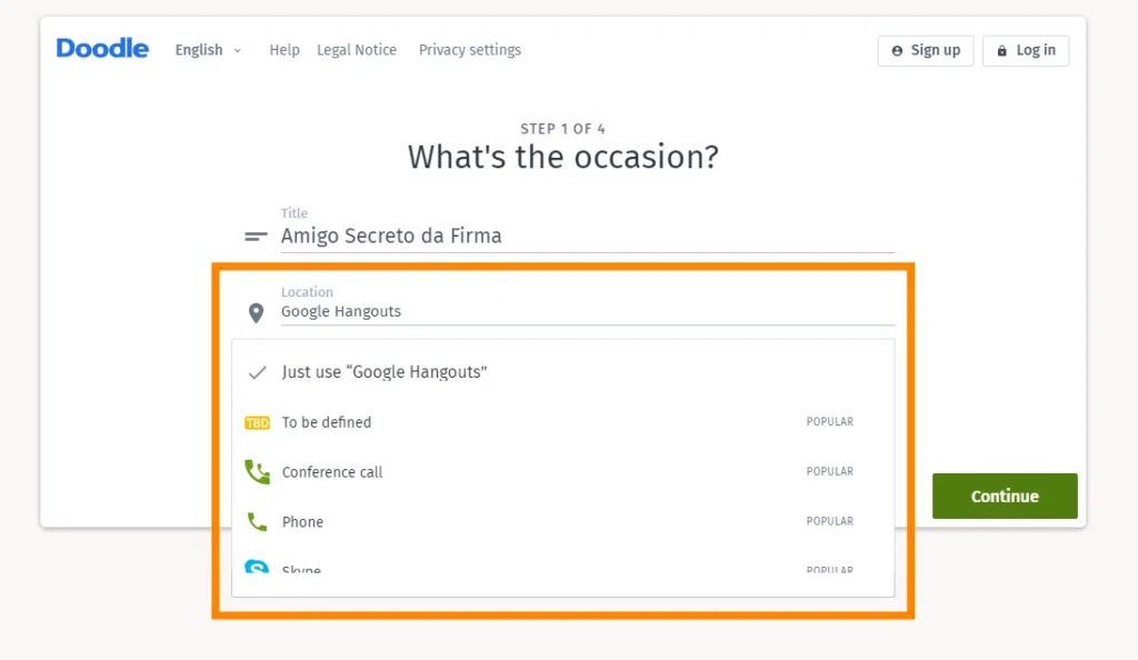 Como votar em datas de festas, reuniões e eventos com o doodle Passo 3 — como votar em datas para um evento no doodle?