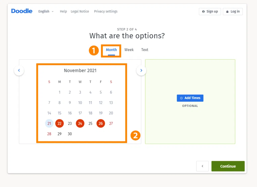 Como votar em datas de festas, reuniões e eventos com o doodle Passo 6 — como organizar um evento no doodle?