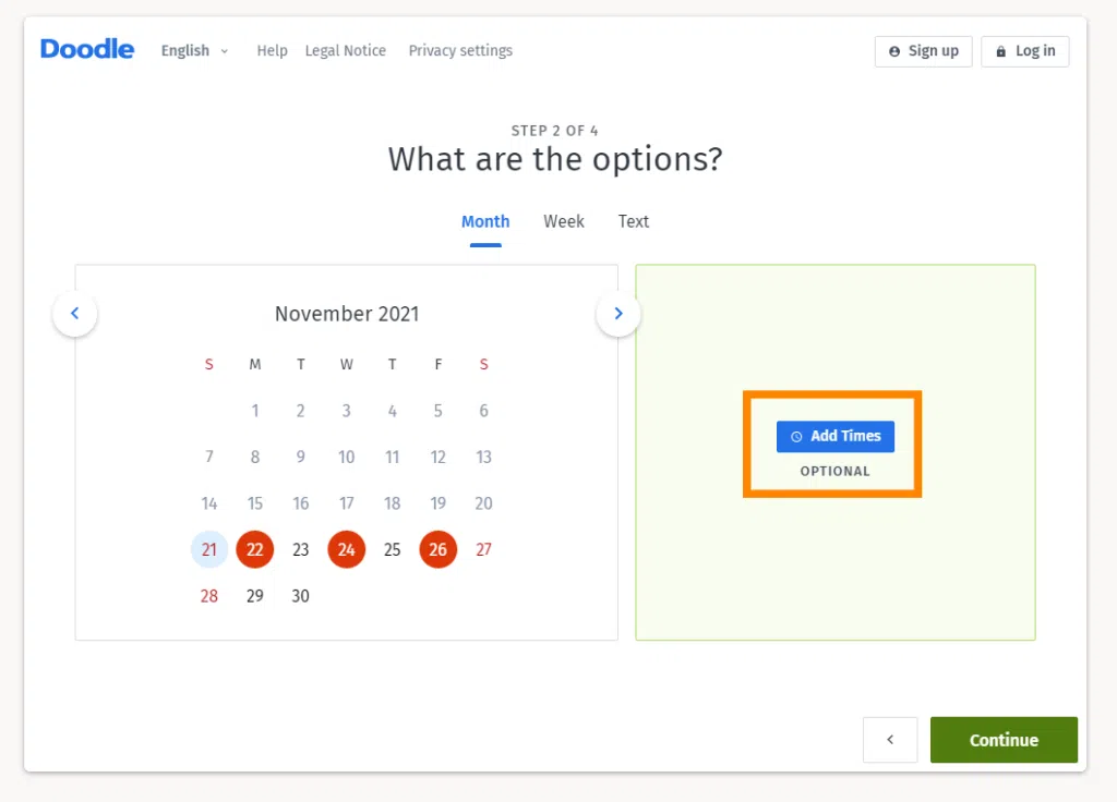 Como votar em datas de festas, reuniões e eventos com o doodle Passo 7 — como organizar um evento no doodle?