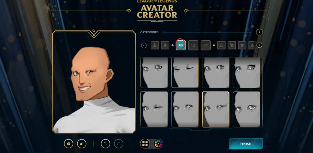 Saiba como criar um avatar de league of legends de respeito! Escolha os olhos do seu avatar