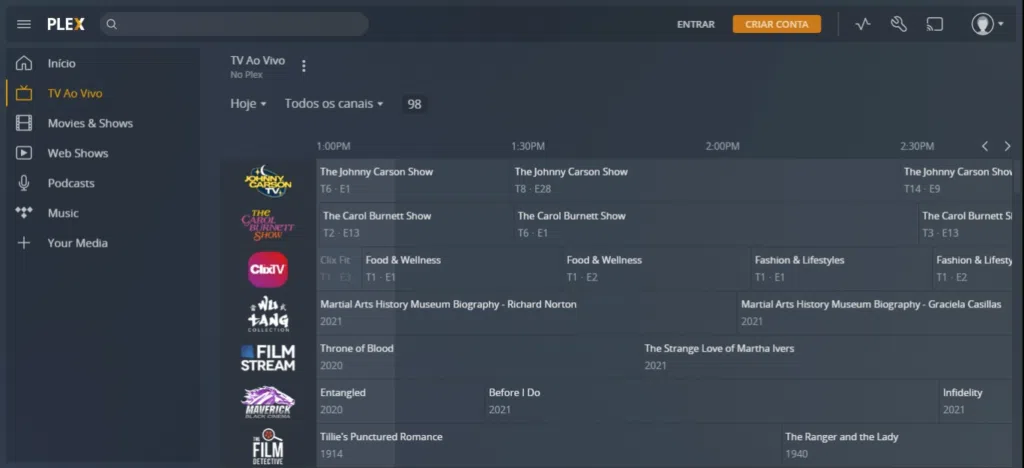 Conheça 5 canais de tv e iptv para ver de graça no pc Confira os canais de tv e iptv gratuitos como o plex tv